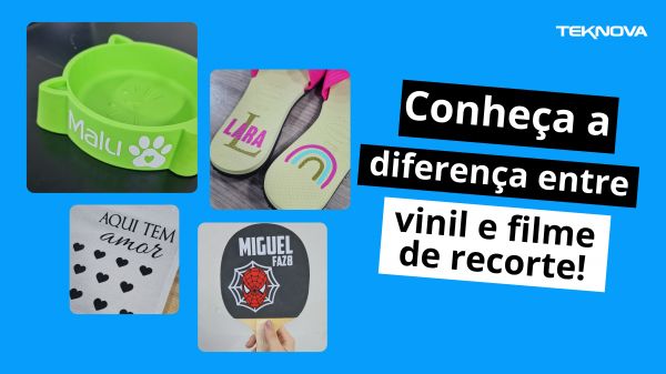 Diferença entre vinil e filme de recorte