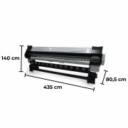 Impressora plotter eco solvente 3,20m KJet 320X semi-nova (upgrade i3200)